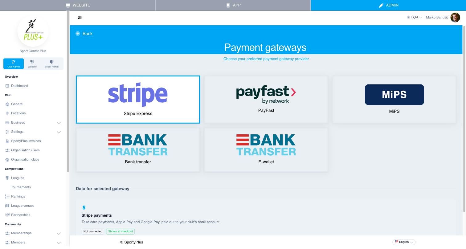 Payment gateways