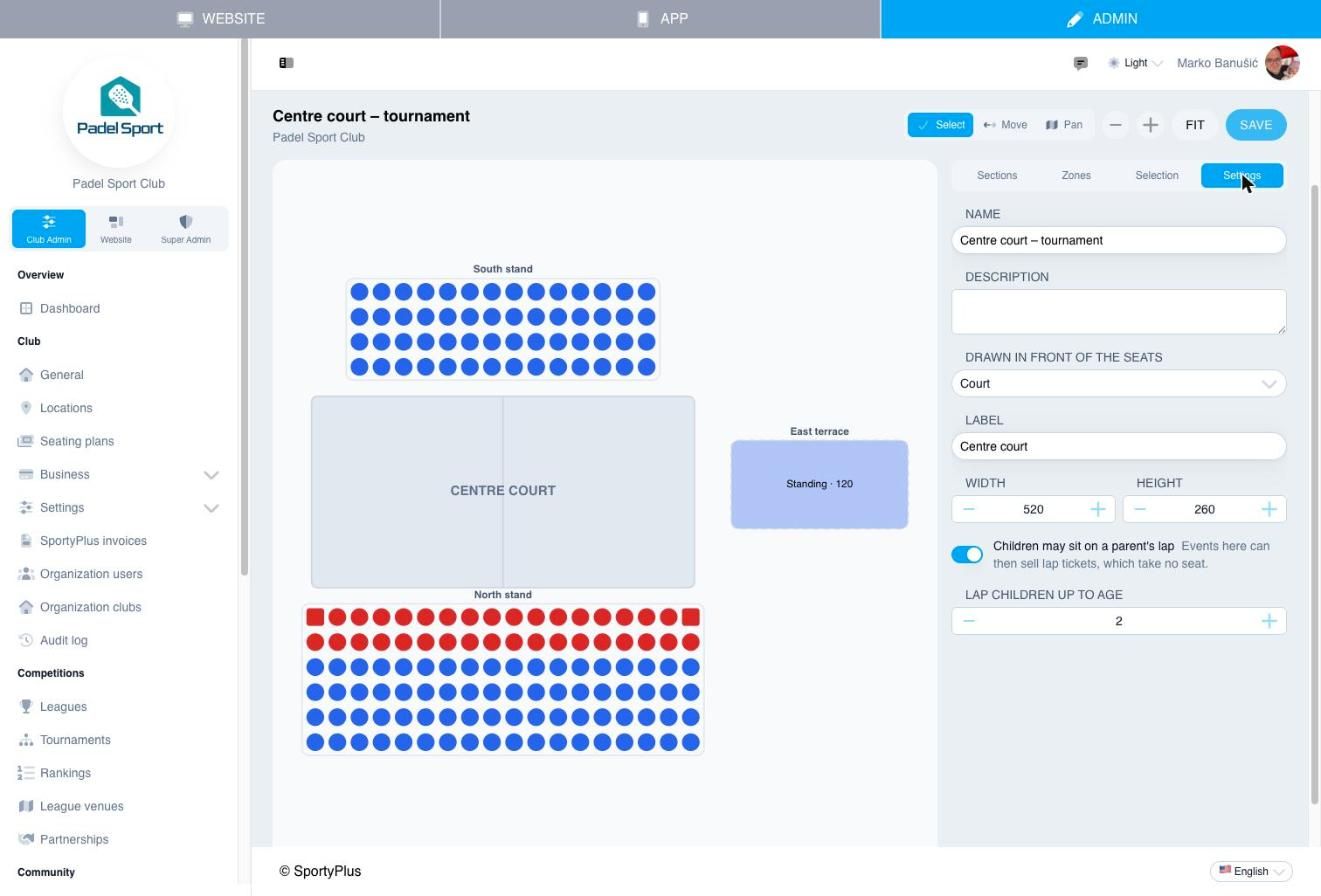Paramètres du plan