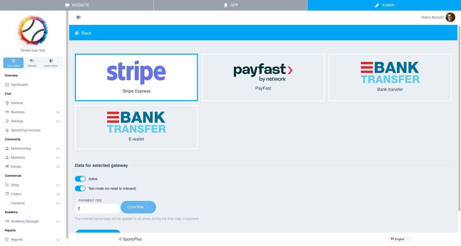 Payment gateway selection